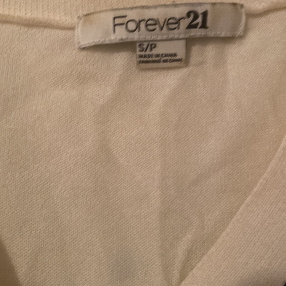 Forever 21 oversized striped cardigan shirt black and white - Picture 3 of 4